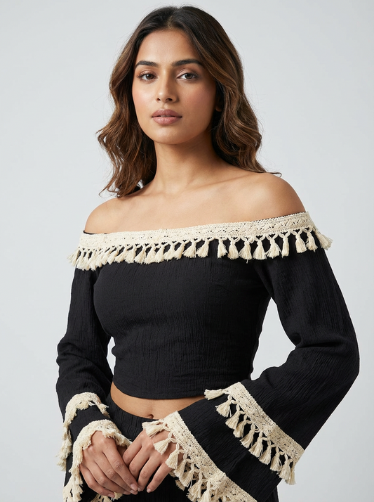 Boho Glow Off-Shoulder