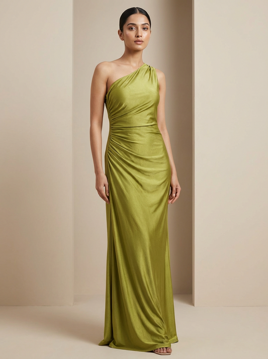 Aurelia Olive Dress