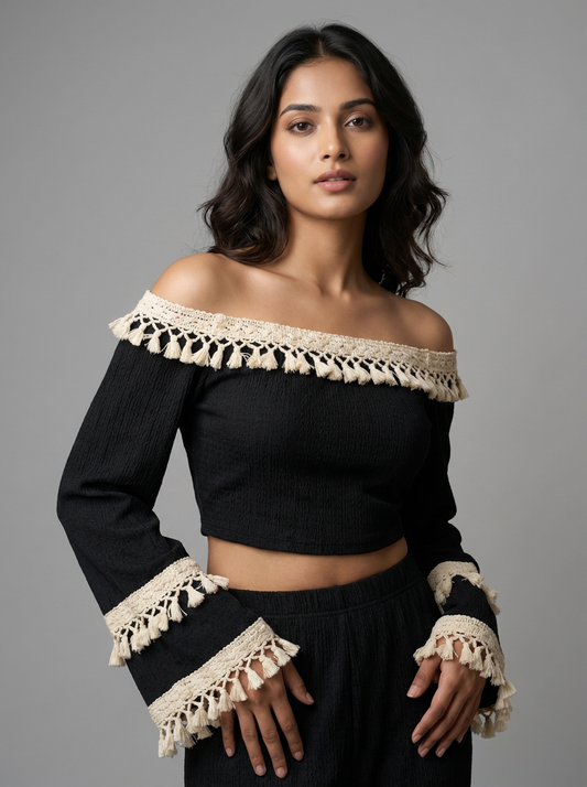 Boho Glow Off-Shoulder