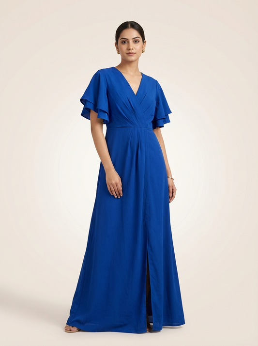 Blue Serenity Wrap Dress