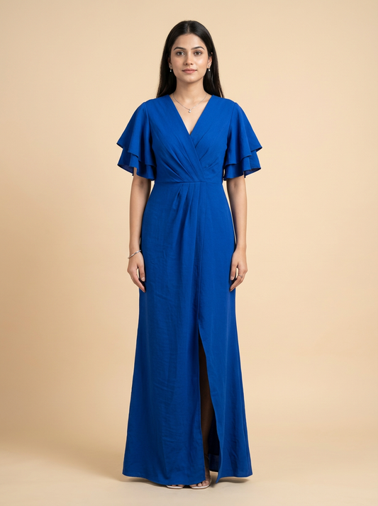 Blue Serenity Wrap Dress